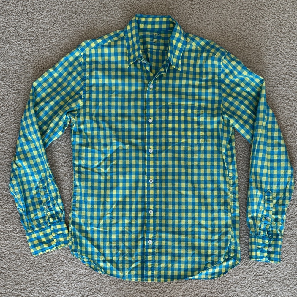 J. Crew Men's Lightweight Plaid Shirt